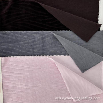 Giimprinta nga Velvet Polyester Knitted Tela